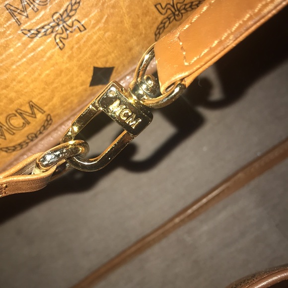 AUTHENTIC COGNAC “MCM” LARGE TOTE BAG - Picture 12 of 16